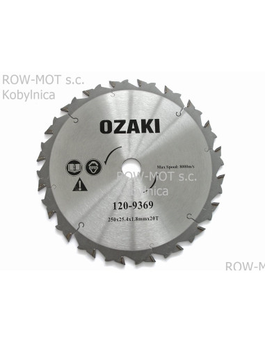 tarcza tnąca widiowa 250mm/25,4
