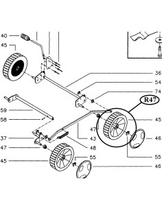 koło jezdne tylne kosiarki...