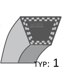 Pasek Husqvarna CTH164T,184T,224T napęd jazdy  12.7x2896