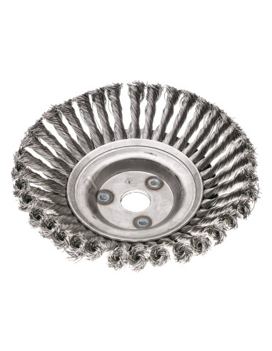 Szczotka do czyszczenia kostki brukowej drut splatany 200x0.50x25.4mm